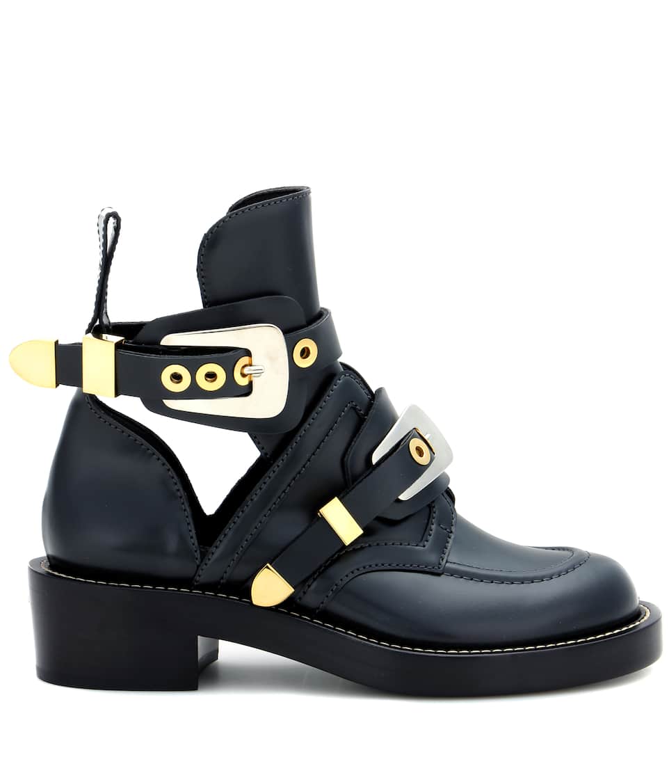 BALENCIAGA Exclusive to mytheresa.com – Ceinture leather cut-out boots