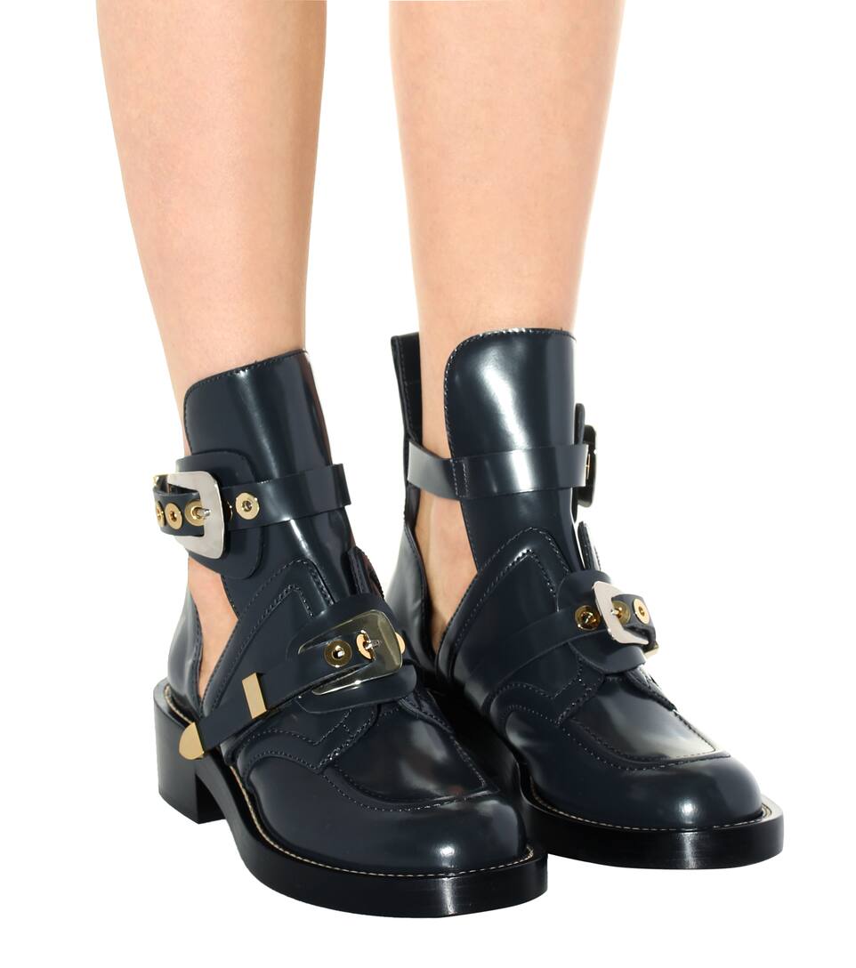 balenciaga cut out boots