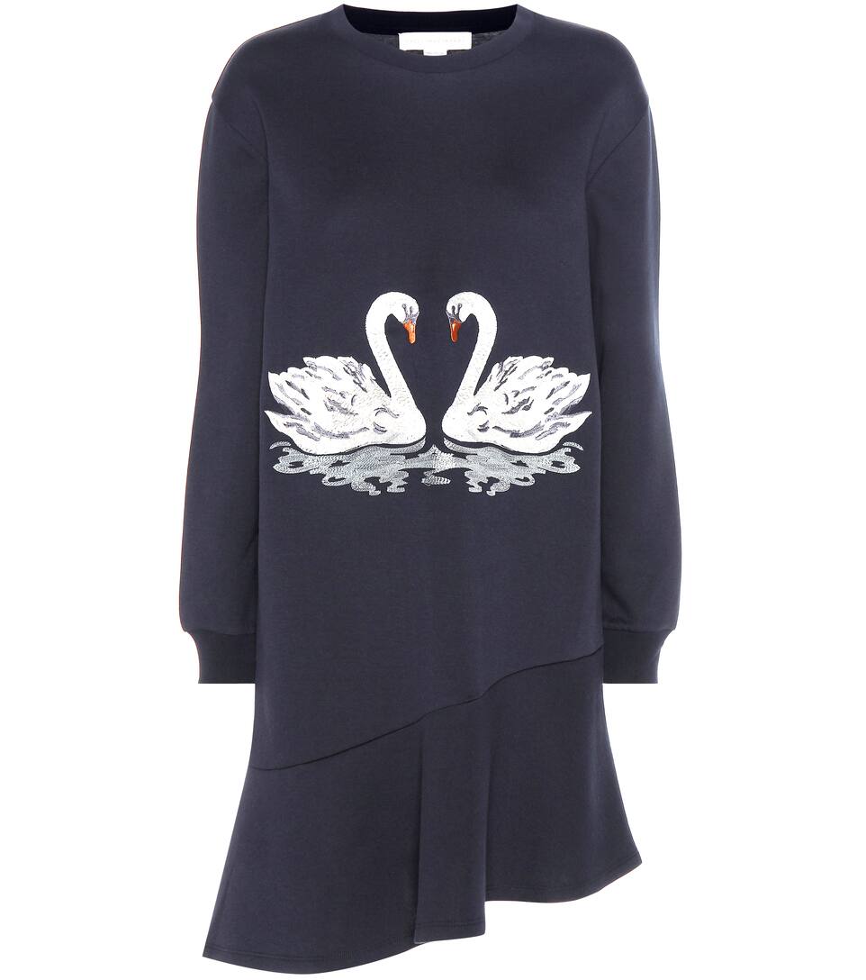 Stella McCartney Jersey-Kleid mit Stickerei