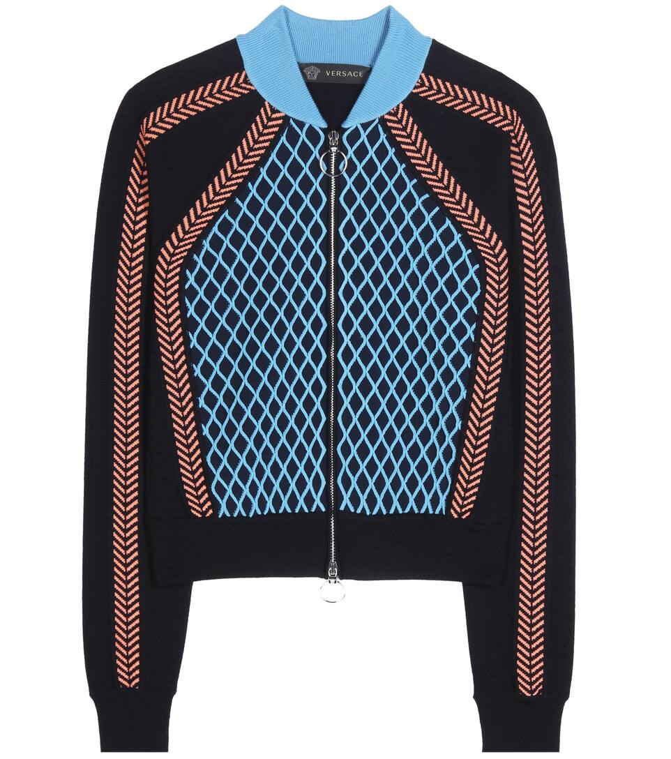 Versace Cardigan aus einem Wollgemisch