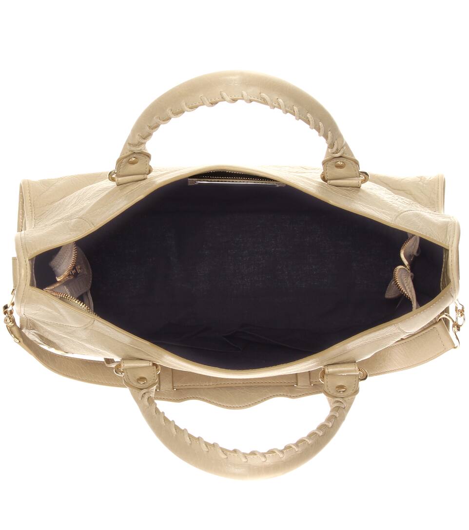 classic city leather tote