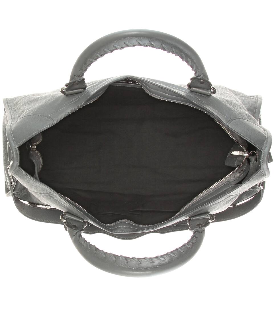 BALENCIAGA Classic Metallic Edge City leather tote