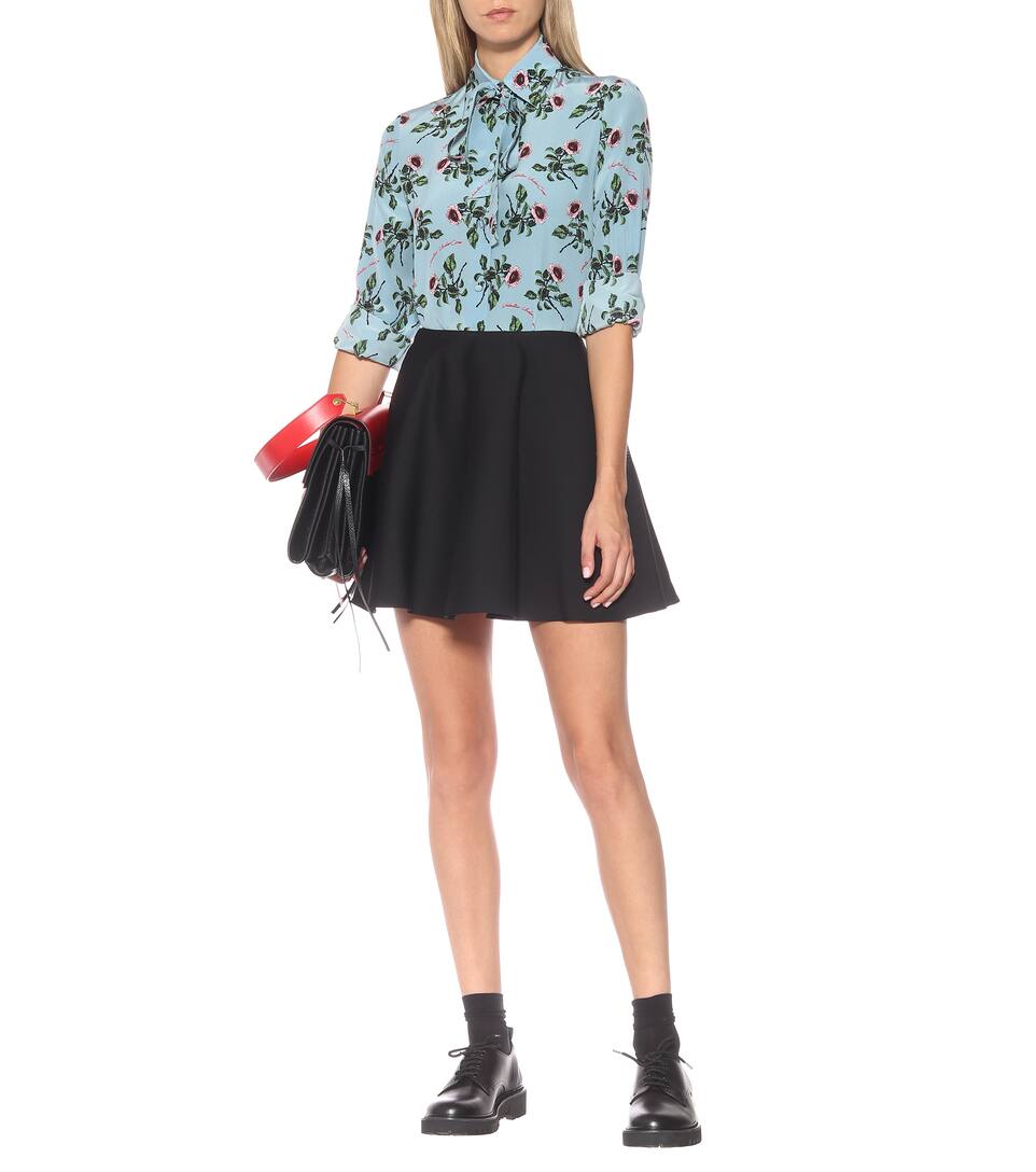En Soie De Chemise Imprimée Artnbsp;p00407831 ValentinoN° Crêpe 2ID9EH