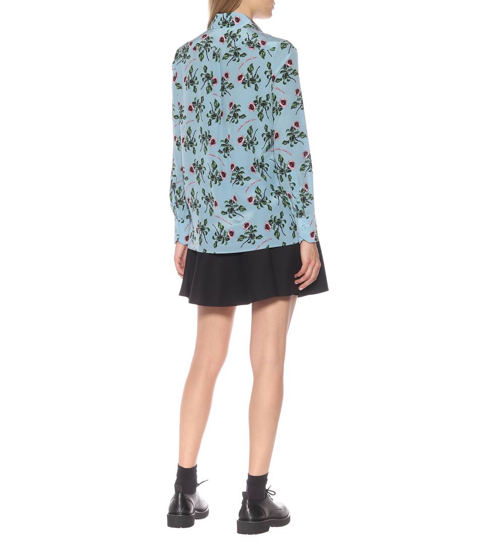 En Soie De Chemise Imprimée Artnbsp;p00407831 ValentinoN° Crêpe 2ID9EH