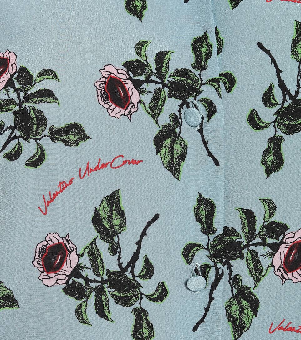 En Soie De Chemise Imprimée Artnbsp;p00407831 ValentinoN° Crêpe 2ID9EH