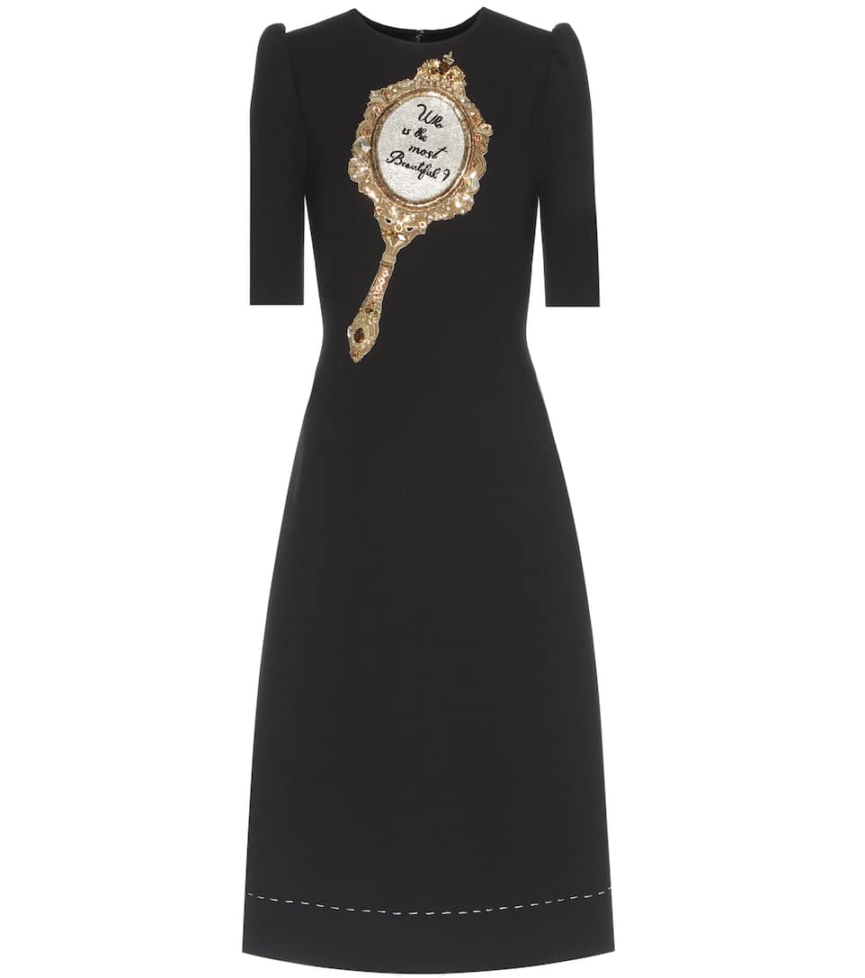 Dolce & Gabbana Verziertes Kleid aus Twill