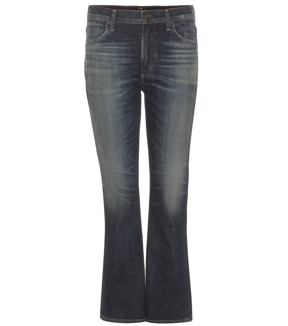 Citizens of Humanity Cropped Flared Jeans Fleetwood