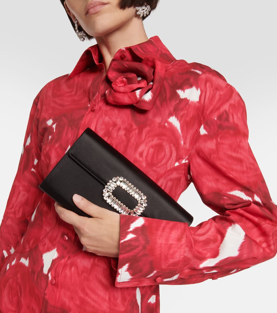Satin Vivier Envelope com Shoulder Artnbsp;p00206030 N° Evening Mytheresa BagRoger TlJuK3F1c