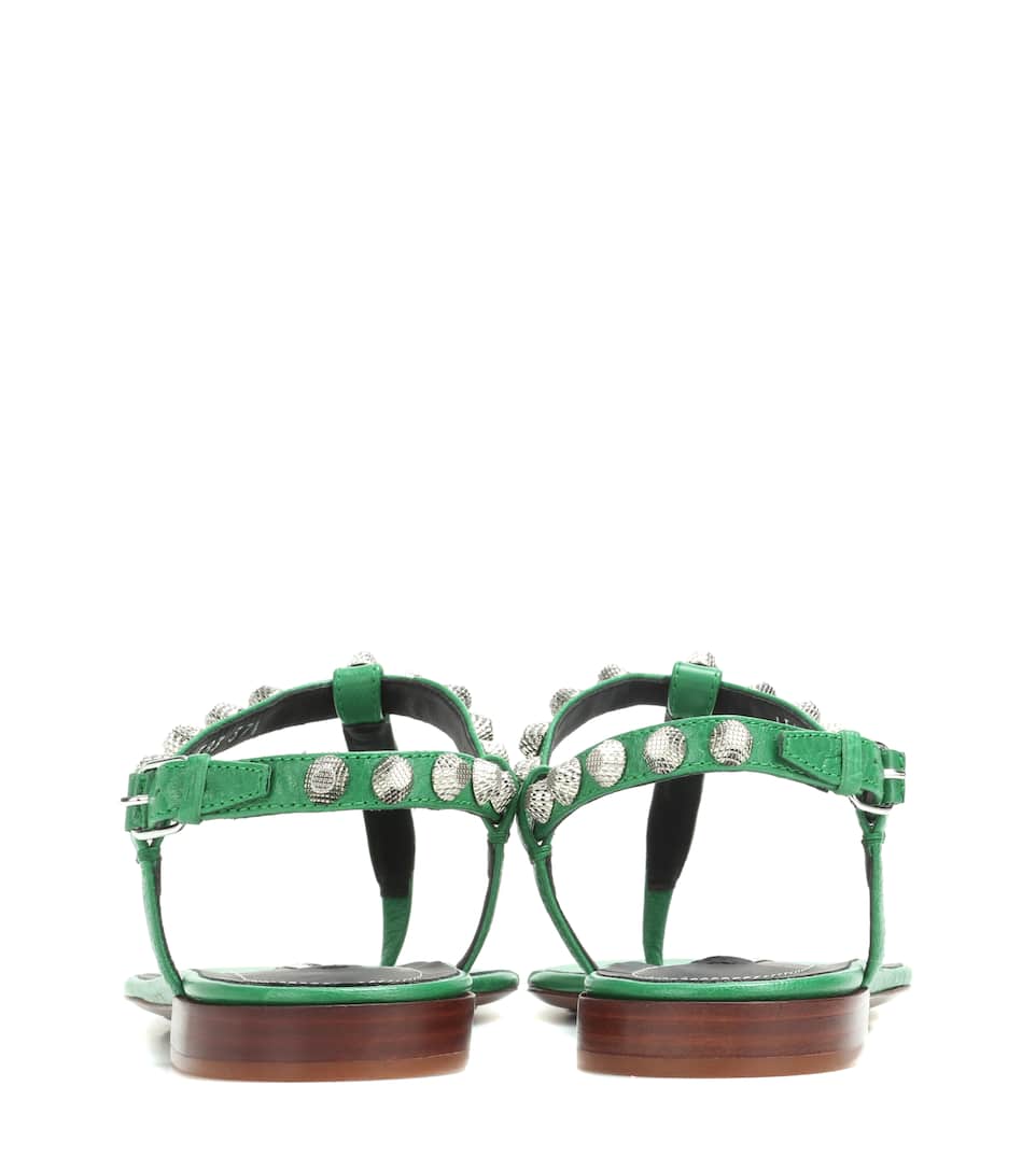 balenciaga lime green sandals