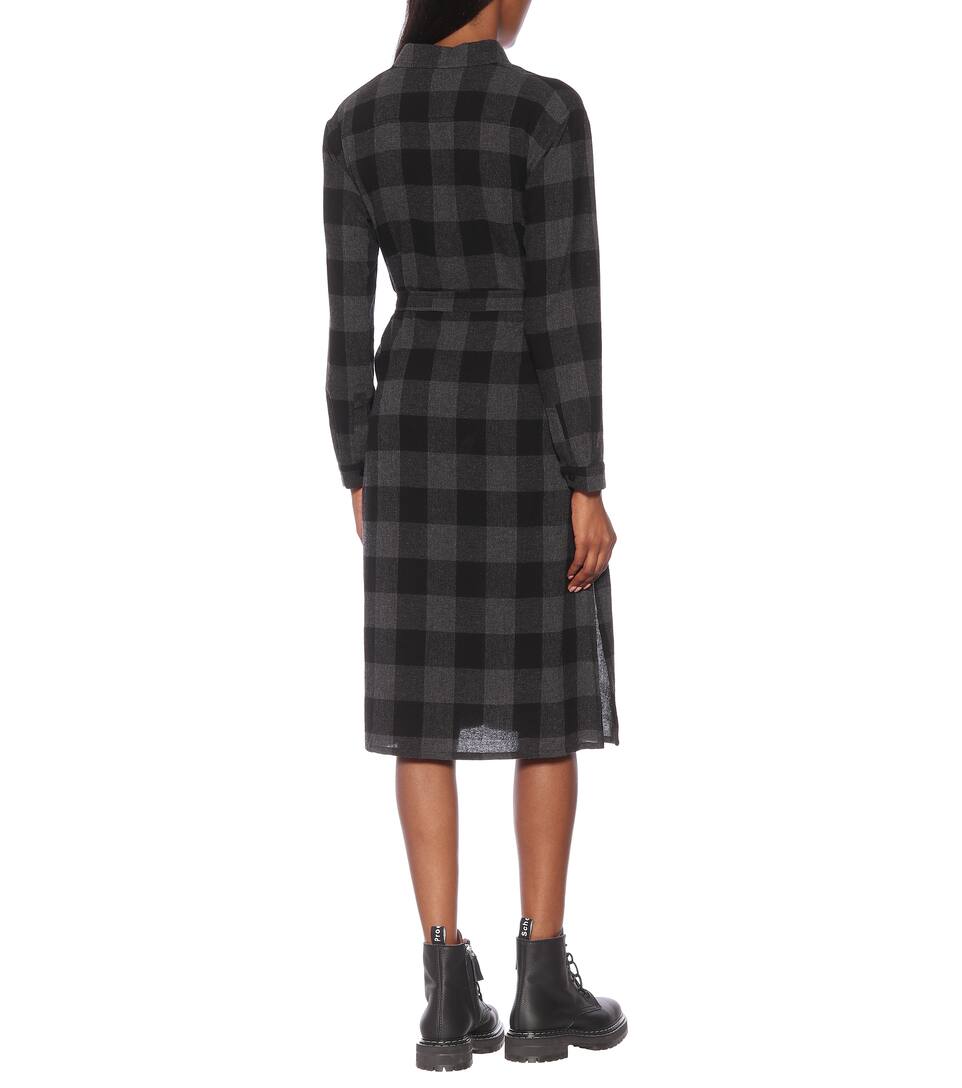 Laine WoolrichRobe N° Carreaux À En Mélangée Chemise Artnbsp;p00408303 L34R5jAq
