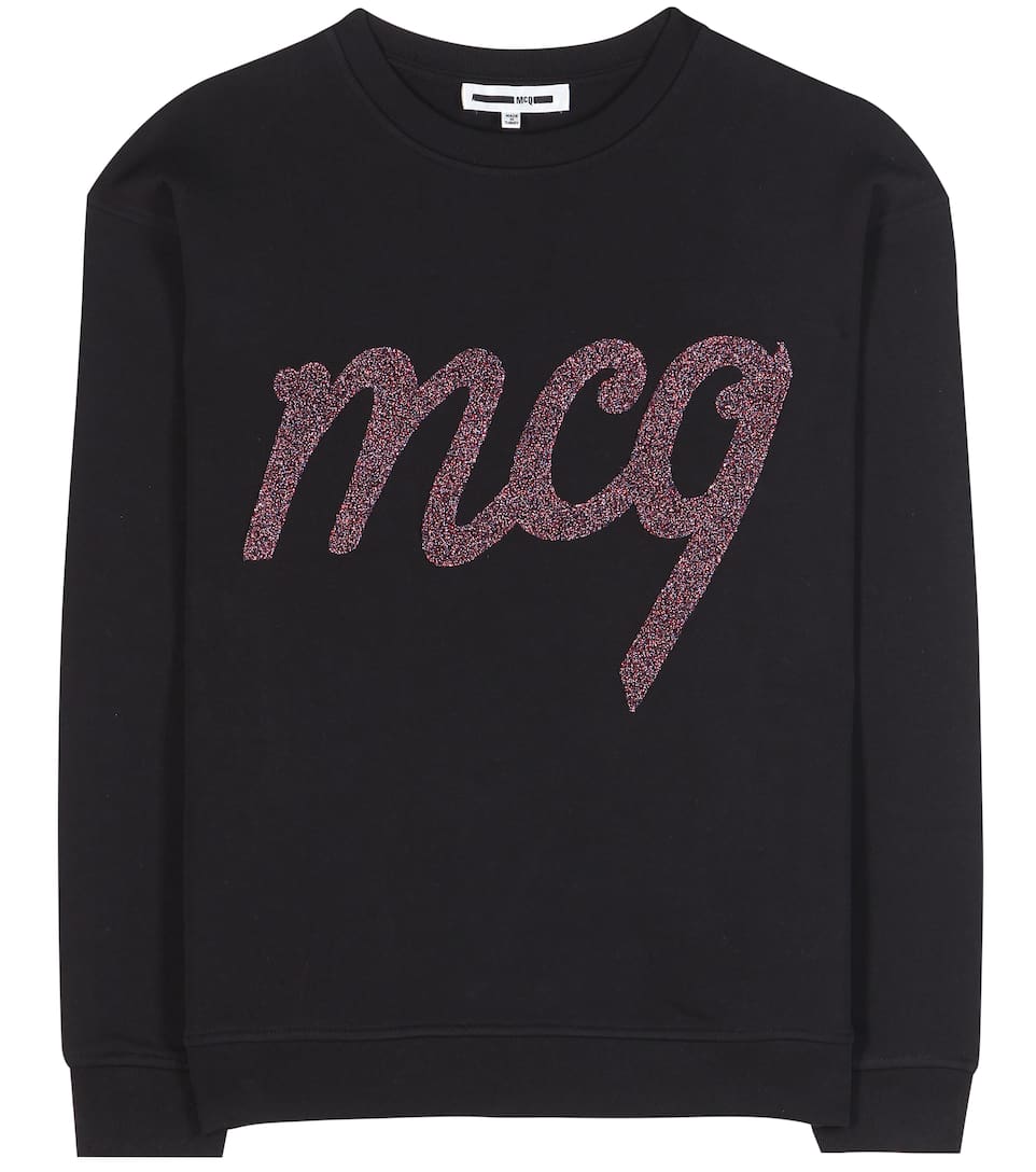 McQ Alexander McQueen Baumwollsweatshirt mit Stickerei