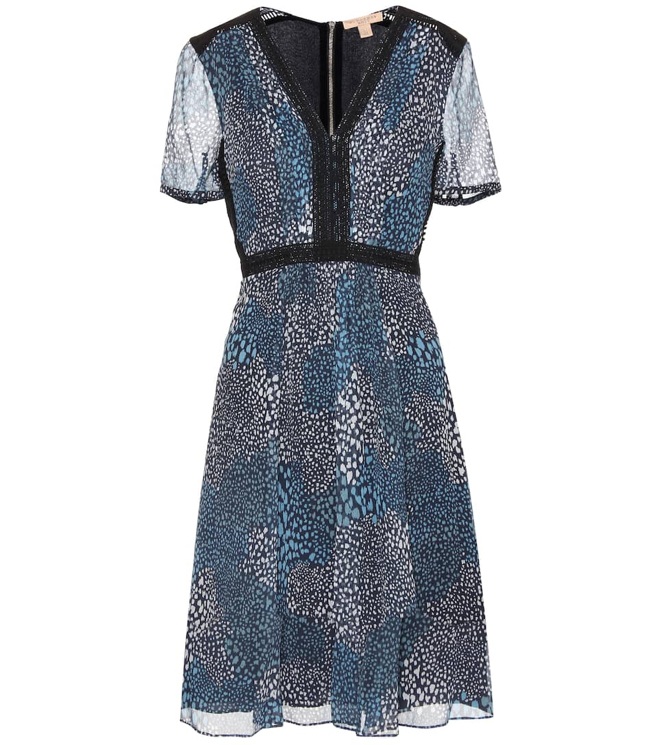 Burberry Bedrucktes Kleid aus Seide