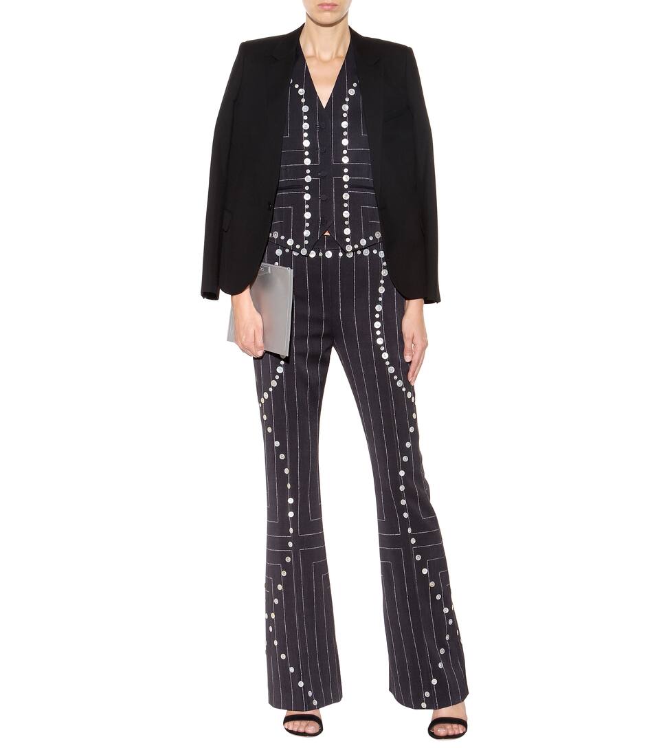 Flared Hose Aus Wolle Mit Applikationen » Edun