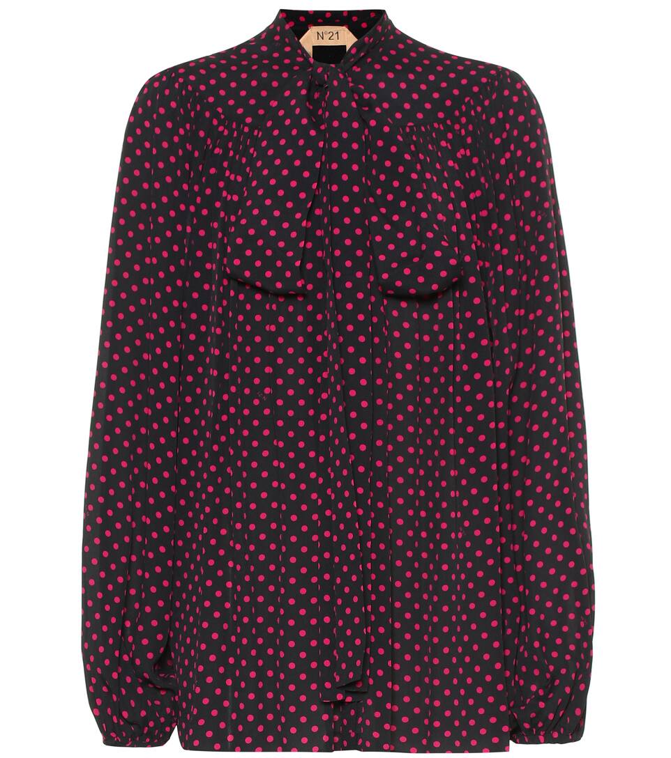 N°21Blouse Pois Crêpe En Artnbsp;p00392187 À N° wnONvm80