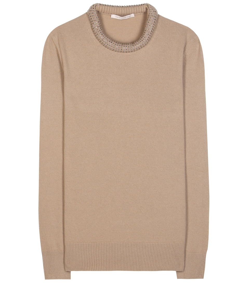 Christopher Kane Verzierter Strickpullover aus Wolle und Cashmere