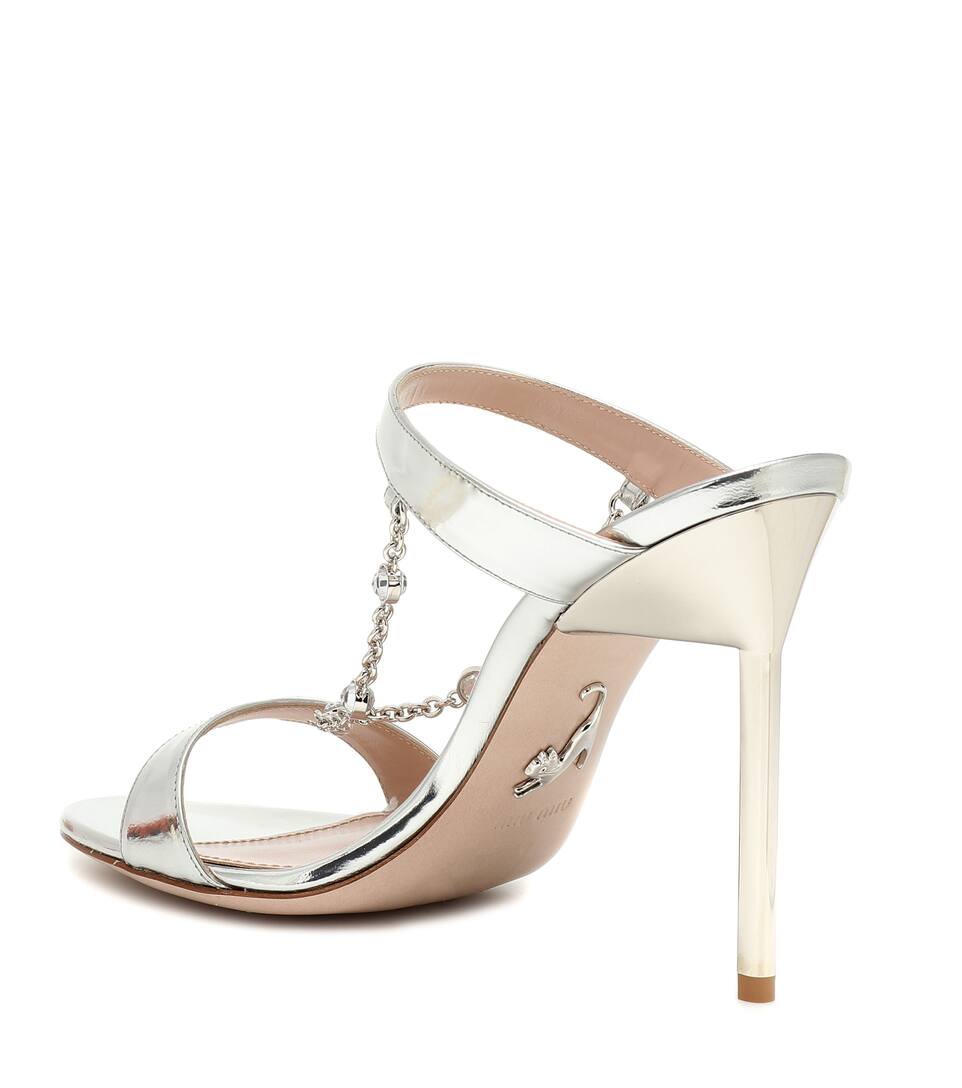 OrnementsMiu Cuir En À N° Métallisé Mules Mytheresa Artnbsp;p00368771 1KFJlc