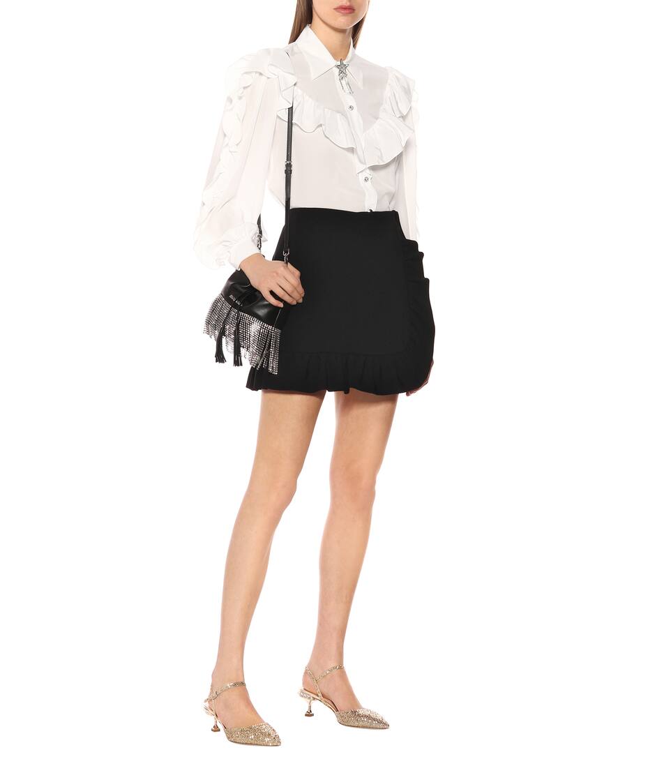 En Artnbsp;p00361972 À Volants Et Cristaux MiuChemise Soie N° H2D9IYWeE