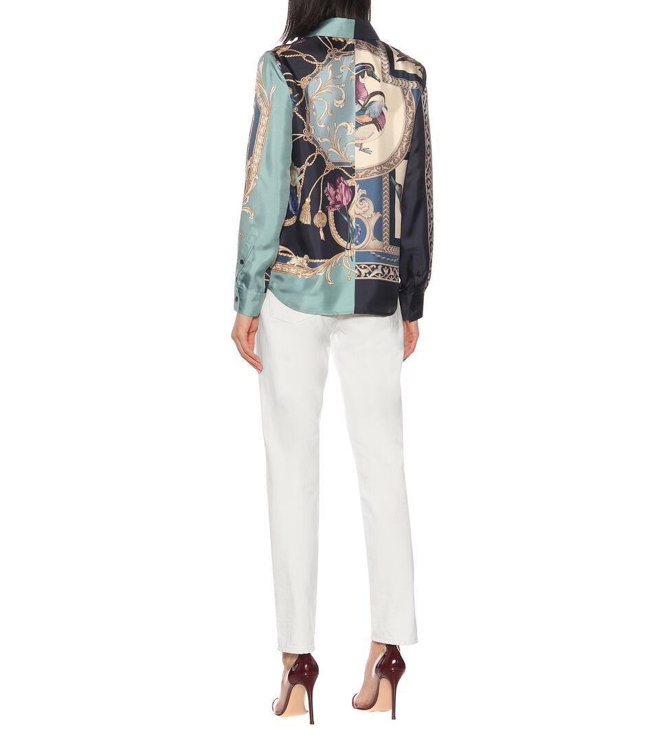 En Salvatore N° FerragamoChemise Soie Imprimée Artnbsp;p00402378 9Ye2IbHWED