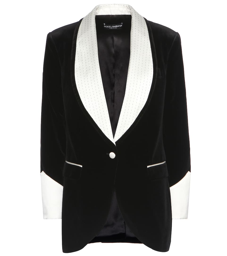 Dolce & Gabbana Smokingblazer aus Samt und Satin