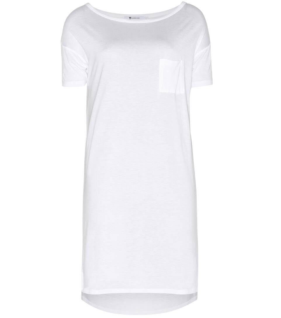 T by Alexander Wang T-Shirt-Kleid Classic Boatneck