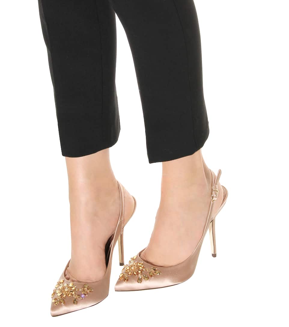 mathias embellished slingback pumps