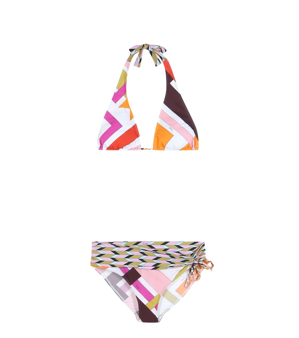 Emilio Pucci Beach Triangel-Bikini mit Print