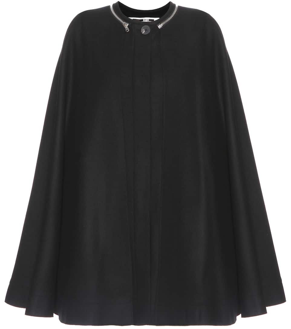 McQ Alexander McQueen Cape aus einem Schurwollgemisch