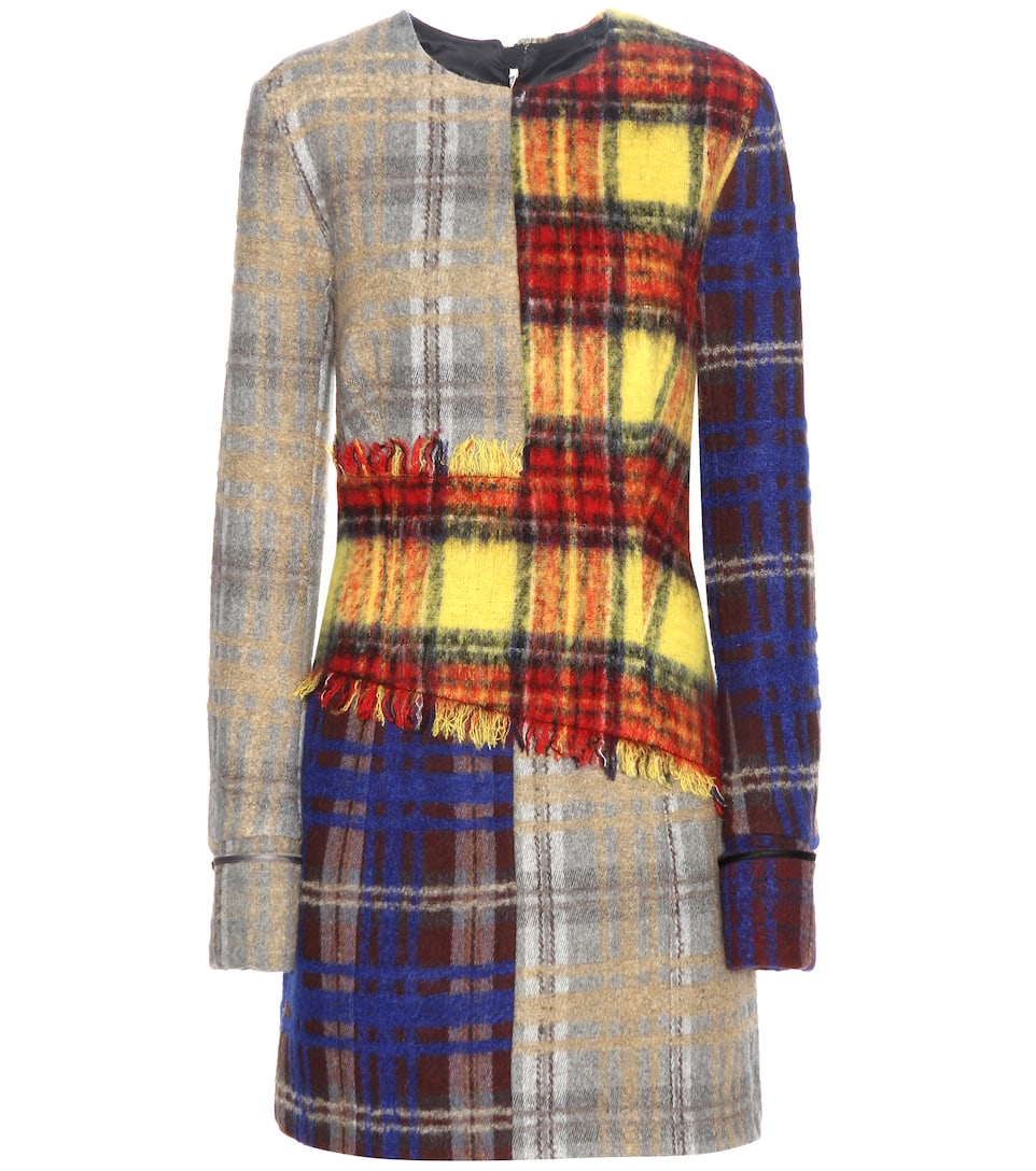 Acne Studios Kariertes Kleid Ebele aus einem Wollgemisch