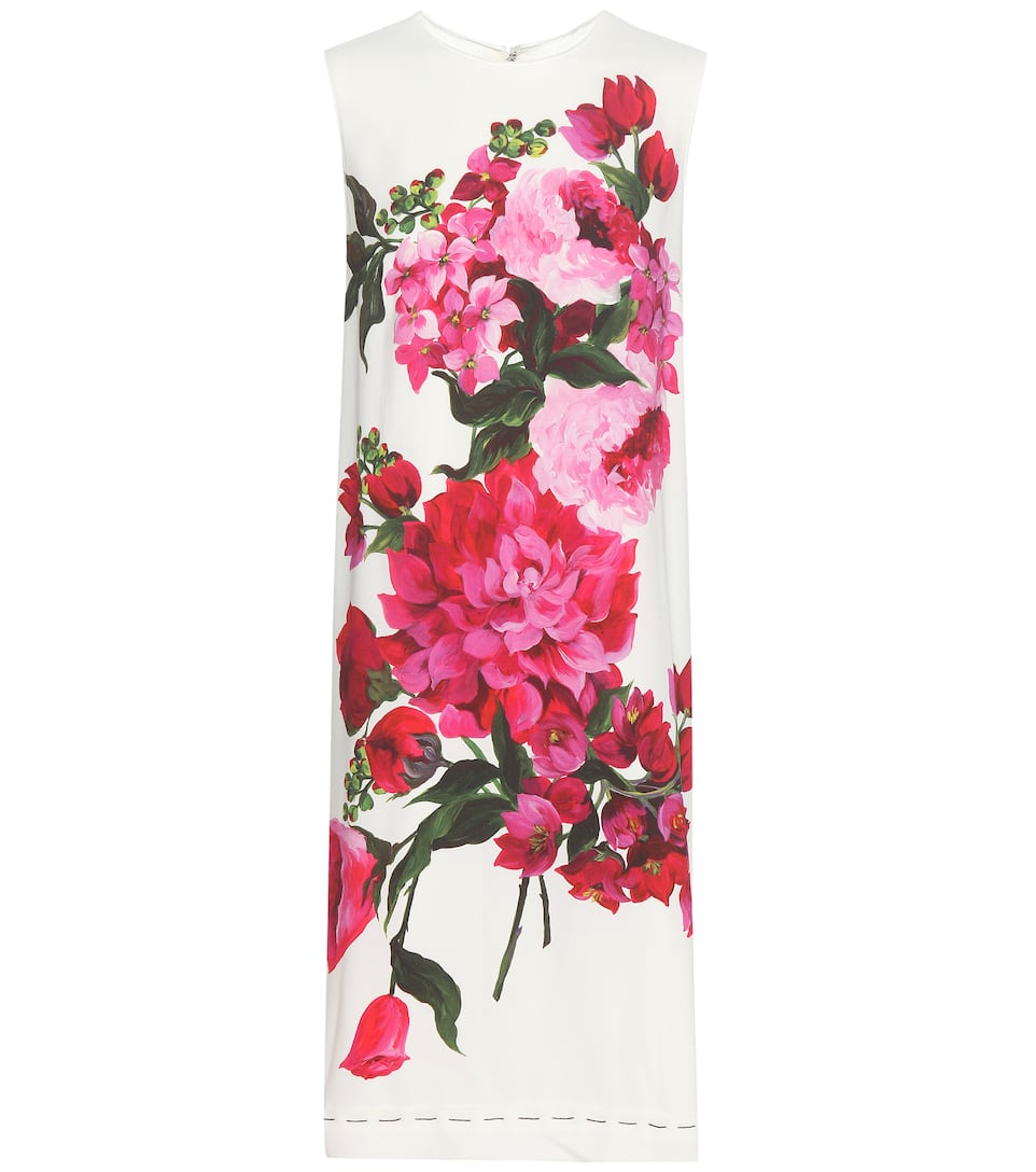 Dolce & Gabbana Bedrucktes Crêpe-Kleid