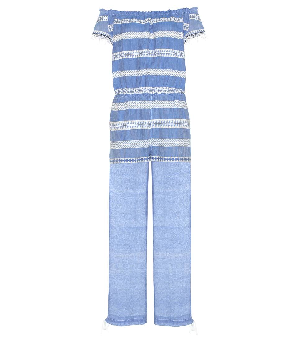 Lemlem Off-Shoulder Jumpsuit Freya aus Baumwolle