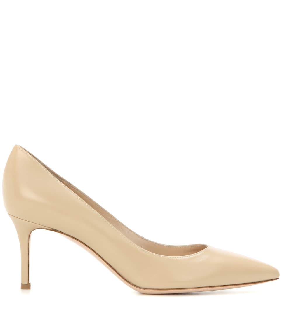 GIANVITO ROSSI Gianvito 70 Leather Pumps, Eude ModeSens