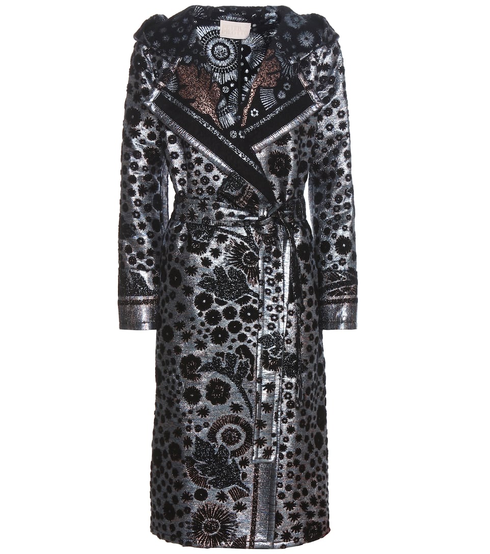 Peter Pilotto Mantel aus zweischichtigem Brokat