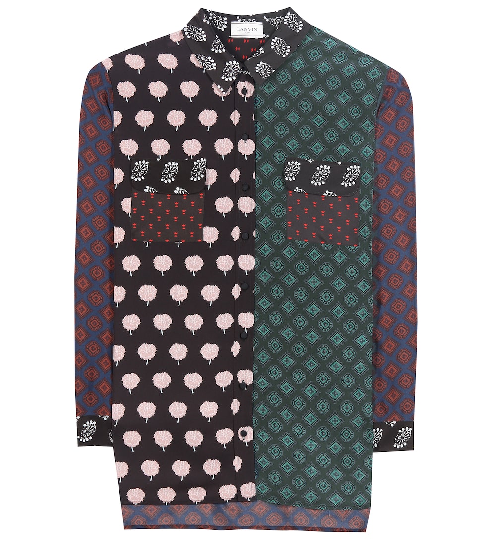 Lanvin Bedruckte Bluse aus Seide