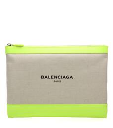 balenciaga canvas clutch