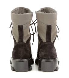 mytheresa suede ankle boots fabric exclusive balenciaga