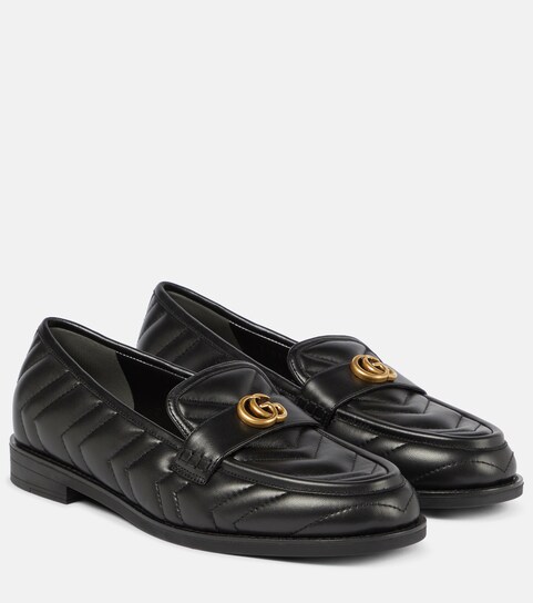 Double G matelassé leather loafers 