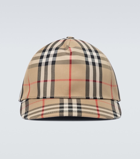 vintage check baseball cap