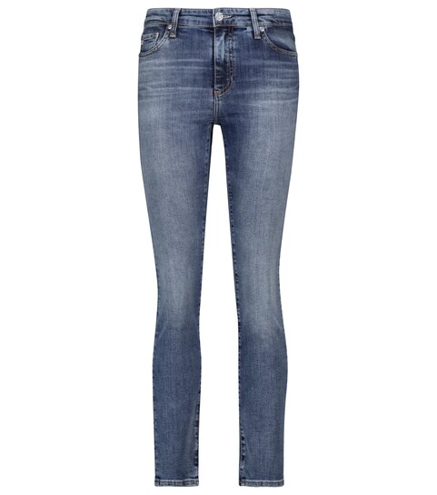 Mari high-rise stretch-cotton jeans 