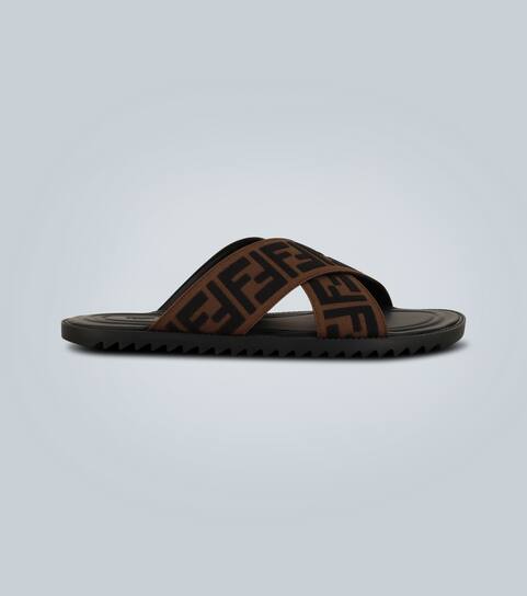 FF motif sandals