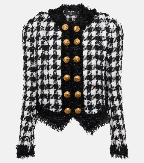Balmain - Houndstooth tweed jacket 