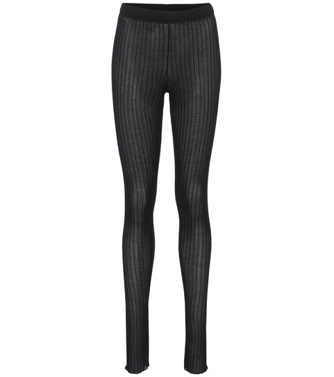 Jil Sander - Ribbed-knit leggings 