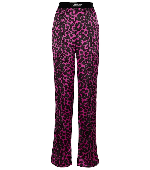 Leopard-print pants 