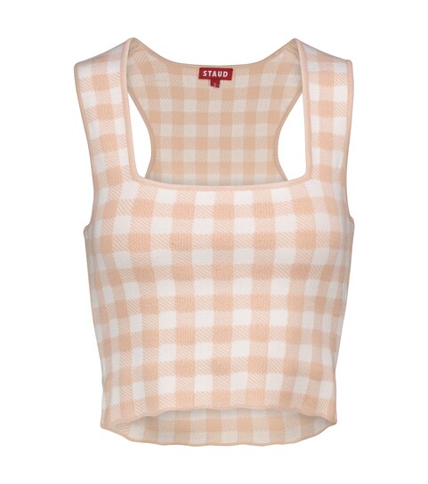 Staud - Trail gingham crop top | Mytheresa