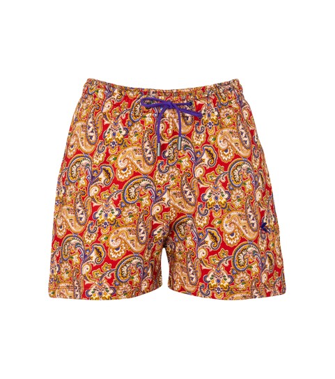 Etro - Paisley cotton shorts | Mytheresa