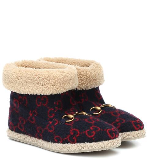 gucci gg wool ankle boot