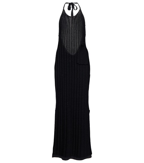 Ganni - Ribbed-knit midi dress | Mytheresa
