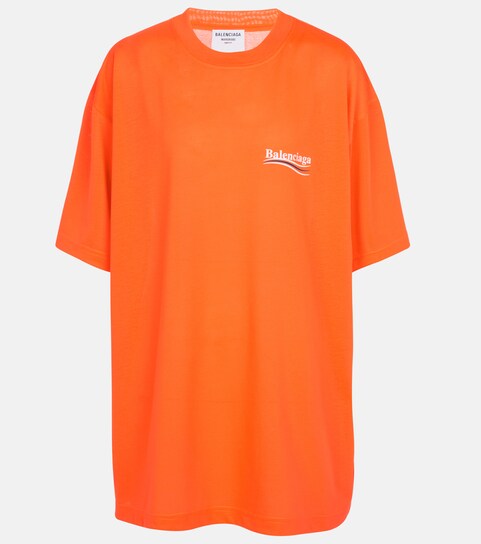 Logo oversized cotton jersey 