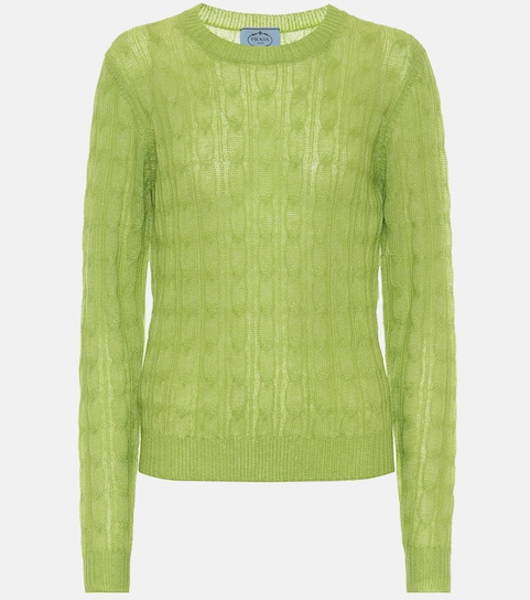Cable-Knit Sweater | Prada - Mytheresa