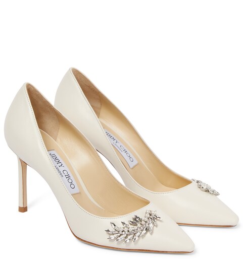 Jimmy Choo - Romy 85 embellished pumps 