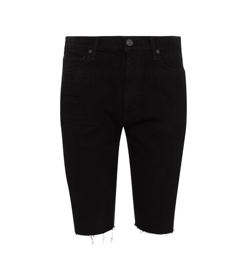 Tamryn denim biker shorts 